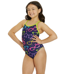 Sporti Gotta Wear Shades Thin Strap One Piece Swimsuit Youth (22-28)