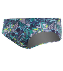 Turbo Men's Skull Geo Water Polo Brief
