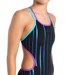 Arena Women's One Metallic Paint One Piece Swimsuit