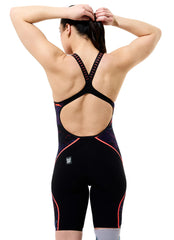 Speedo Women's Fastskin LZR Pure Intent 2.0 Printed Open Back Tech Suit Swimsuit
