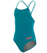 Arena Girls' Master MaxLife Thin Strap Micro Back One Piece Swimsuit