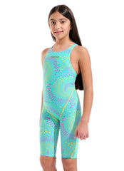 Arena Girls' Powerskin ST Next Seaglass LE Open Back Tech Suit Swimsuit