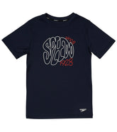 Speedo Boy's Short Sleeve Graphic Swim Shirt (Little Kid, Big Kid)