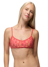 prAna Women's Tropic Kiss Checker Bikini Top