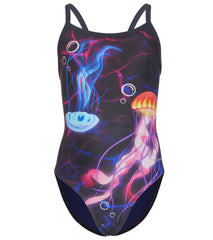 Sporti Jelly Fish Thin Strap One Piece Swimsuit Youth (22-28)