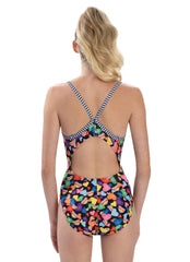 Dolfin Uglies Women's True Colors V-2 Back One Piece Swimsuit