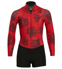 Xcel Girl's Ocean Ramsey 2/1mm Water Inspired Axis Long Sleeve Front Zip Spring Wetsuit