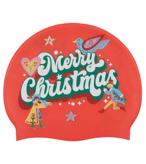 Sporti Christmas Countdown Silicone Swim Cap