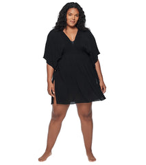 Lauren Ralph Lauren Women's Plus Size Crinkle Rayon Tunic
