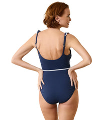 Tommy Bahama Women's Island Cays Cabana Wrap Front One Piece Swimsuit