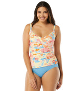 Beach House Women's Newport Floral Christa Wrap Tankini Top