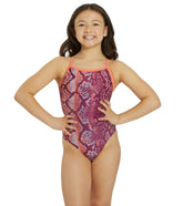 Sporti x Gretchen Walsh Desert Python Thin Strap One Piece Swimsuit Youth (22-28)