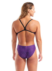 Arena Women's Snakeskin Challenge Back One Piece Swimsuit