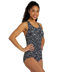 Dolfin Women's Print Conservative Lap One Piece Swimsuit