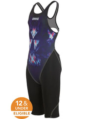 Arena Girls' Powerskin Luckystar ST 2.0 Open Back Kneeskin Tech Suit Swimsuit