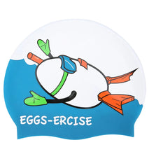 Sporti Eggs-Ercise Silicone Swim Cap