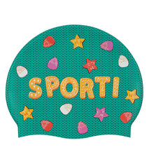 Sporti Sugar Rush Silicone Swim Cap Jr.