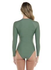 Body Glove Women's Smoothies Sloane UPF 50 Long Sleeve Paddle Suit Swimsuit