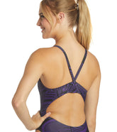 iSwim Swirl Thin Strap One Piece Swimsuit (22-40)