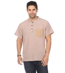 Yak & Yeti Men's Button Up Kurta Shirt
