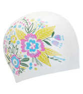 Sporti Garden Long Hair Silicone Swim Cap