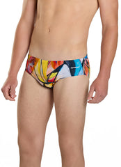 Sporti Abstract Composition Brief Swimsuit (26-40)