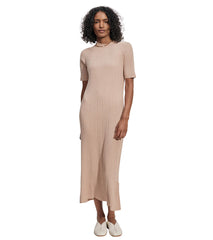 Varley Maeve Rib Knit Midi Dress
