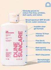 DUNE SUNCARE The Mug Guard Face Gel SPF 30 Suncare 2.4 fl oz