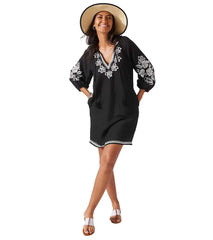 Tommy Bahama St Lucia Embroidered Tunic Cover Up Dress