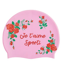 Sporti Paris Je T'aime Silicone Swim Cap