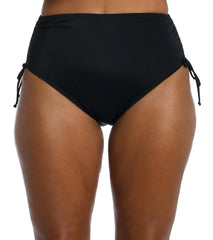 Maxine Women's Solid Adjustable Ties Full Bikini Bottom