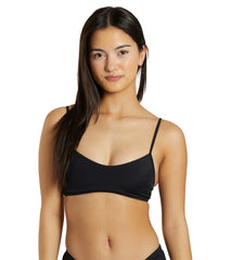 JOLYN Women's Hikari Solid Tie-Back Bikini Top