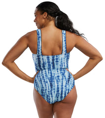 TYR Active Women's Ophidian Square Neck Controlfit Durafast Elite One Piece Swimsuit