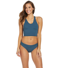 Sporti Active Ribbed Hipster Workout Bikini Swim Bottom