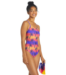 Sporti Sunset Palm Micro Back One Piece Swimsuit