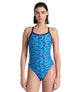 Arena Women's Pooltiles Challenge Back One Piece Swimsuit