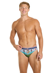 Sporti Granny Sweater Pawliday Cheer Brief Swimsuit (26-40)
