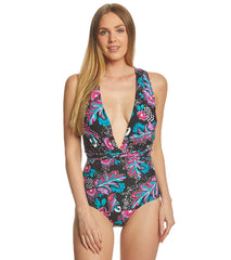 Anne Cole That's A Wrap Plunge One Piece Swimsuit