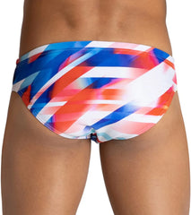 Arena Men's Rainbow Stripes MaxLife Brief Swimsuit