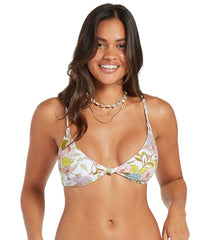 Volcom Women's Big Poppy V Neck Bikini Top