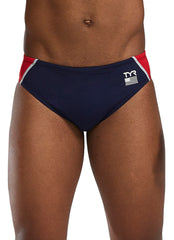 TYR Men's USA Durafast Elite Brief Swimsuit