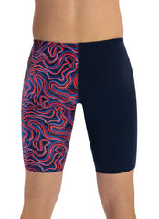 Dolfin Men's Reliance Tsunami Asymmetrical Jammer Swimsuit