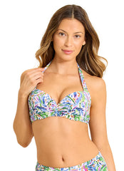 Tommy Bahama Women's Poolside Palms Underwire Halter Bikini Top