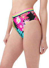 Trina Turk Women's Tiki Reversible High Waist Bikini Bottom