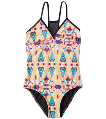 Hurley Jagged Tie Dye One Piece Swimsuit