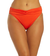 Dolfin Aquashape Women's Solid Contemporary Knot Front Bikini Bottom