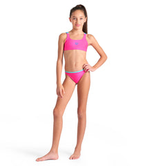 Arena Girls' Solid Two Piece Swimsuit (Little Kid, Big Kid)