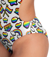 Arena Pride Women's Challenge Back One Piece Swimsuit