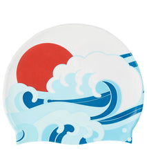 Sporti Great Wave Silicone Swim Cap