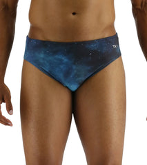 TYR Men's Cosmic Night Racer Brief Swimsuit